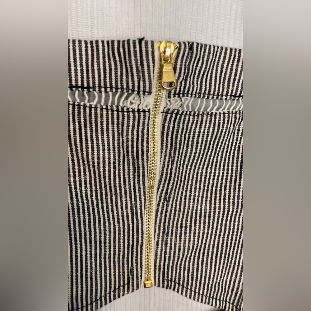 Trina Turk Acai Sleeveless Striped Romper, Black/White - Picture 5 of 16